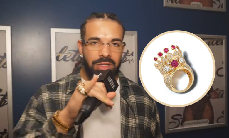Watch: Drake Wearing His $1 Million Dollar Tupac Ring