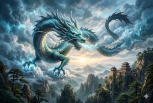 Read more about the article Qinglong: Naga Azure Penjaga Timur dalam Mitologi Tiongkok