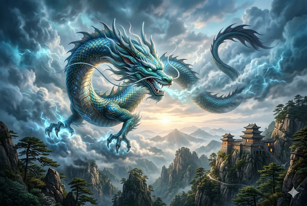 You are currently viewing Qinglong: Naga Azure Penjaga Timur dalam Mitologi Tiongkok